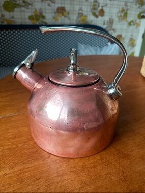 Chantal Copper Stainless Steel Whistling Tea Kettle